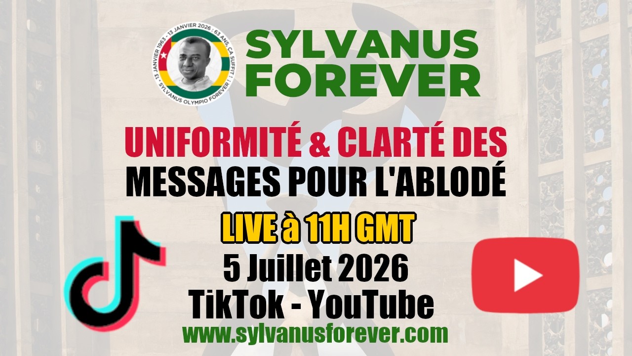 LIVE – #TOGO : Uniformité et Clarté des messages pour l’Ablodé